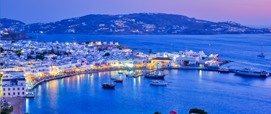 greece landing mykonos