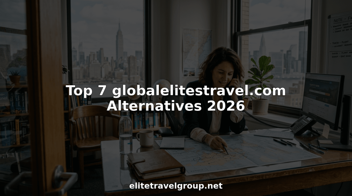 Travel consultant planning luxury trips in city office