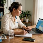 Travel advisor planning luxury vacation