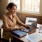 Travel advisor researching luxury itinerary
