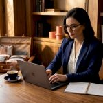 Travel advisor planning itineraries at home workspace