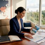 Luxury travel specialist organizing itineraries