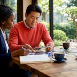 Travel professionals discussing local partnerships