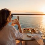 Breakfast on private cruise suite veranda