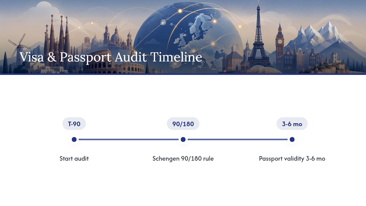 Passport and visa planning timeline