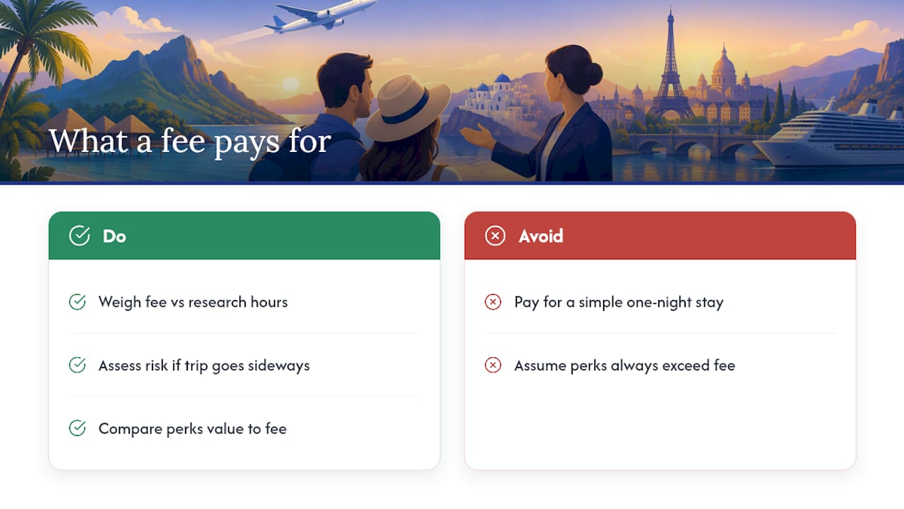 What Does a Travel Agent Fee Actually Pay For? — overview diagram