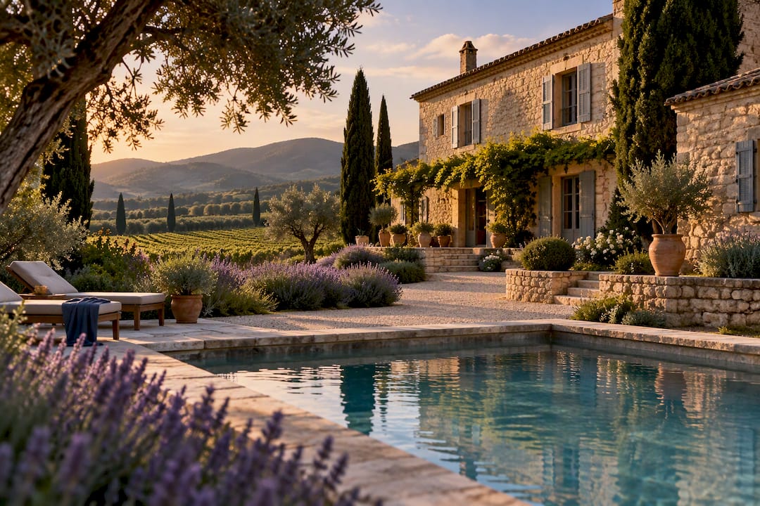 Converted Luberon farmhouse inn with pool