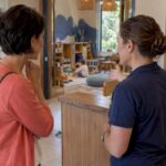 Parent evaluating a luxury resort kids club