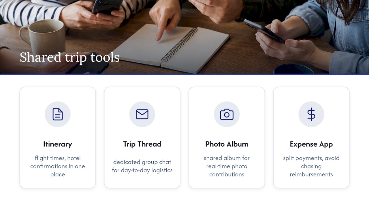 Four tools for coordinating a group trip