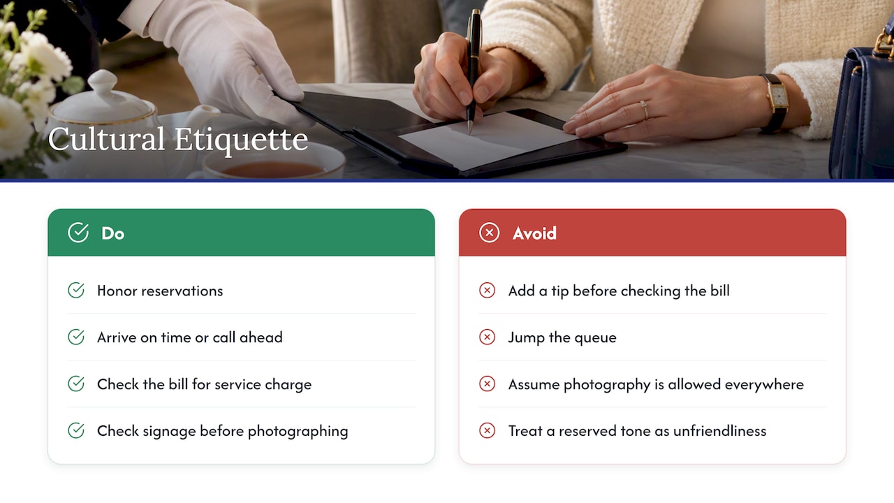 Cultural etiquette for a smoother luxury stay — overview diagram