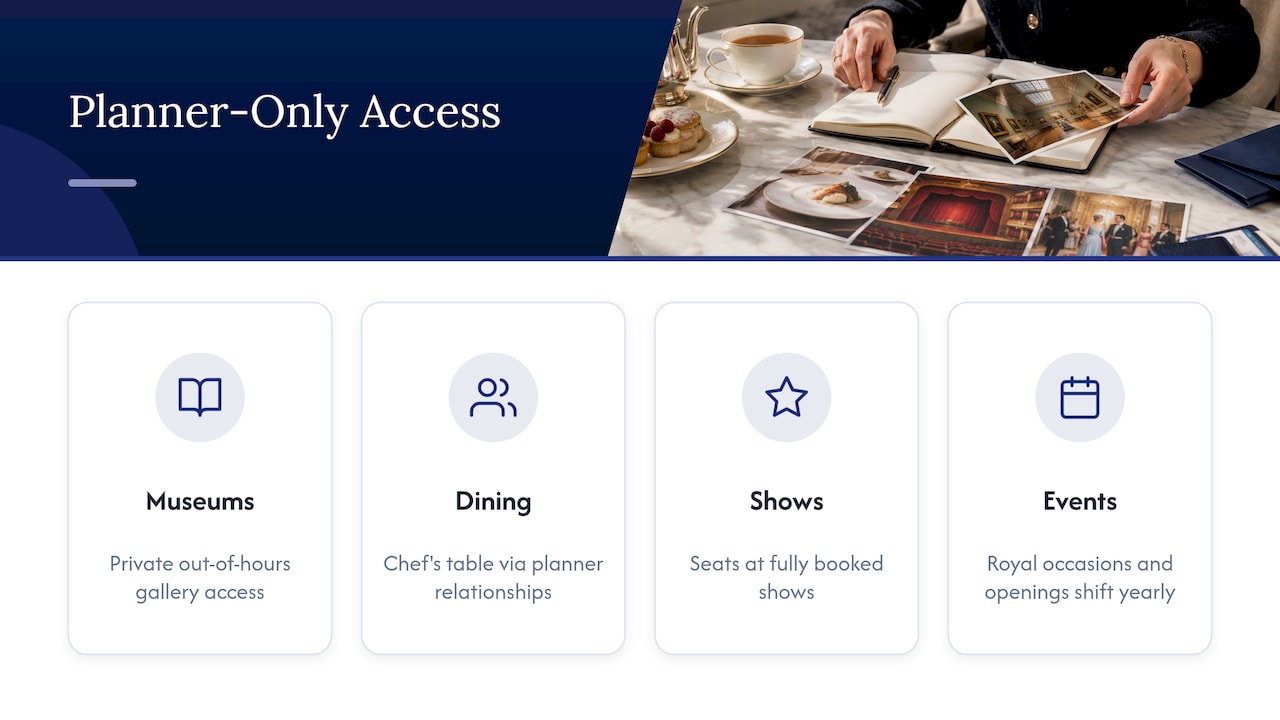 The access only a travel agent can unlock — overview diagram